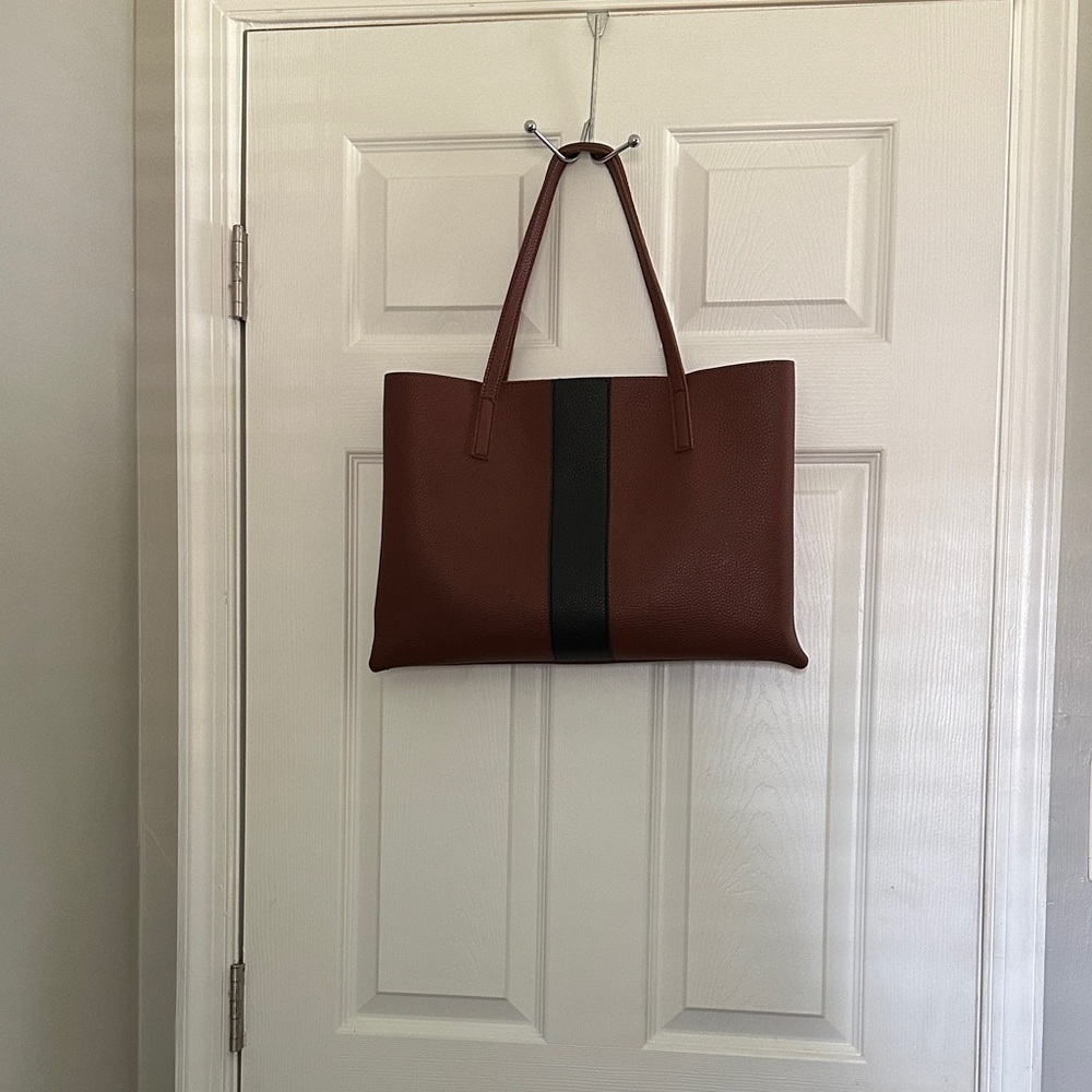 Vince Camuto Brown and Black Tote Bag